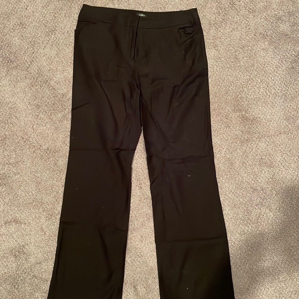 Black flare trousers from loft